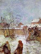 Paul Gauguin The Garden in Winter, rue Carcel France oil painting reproduction